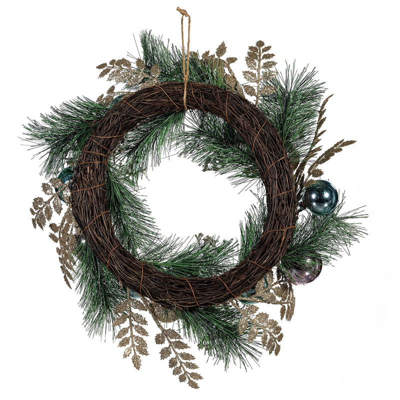 Season to Sparkle Wreath Artificial with Ornaments, 24"H