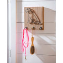 Metal and Wood Pet Wall Hooks