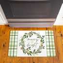 Shades of Emerald Wreath Anti-Fatigue Mat, "Merry Bright", 30"x18"