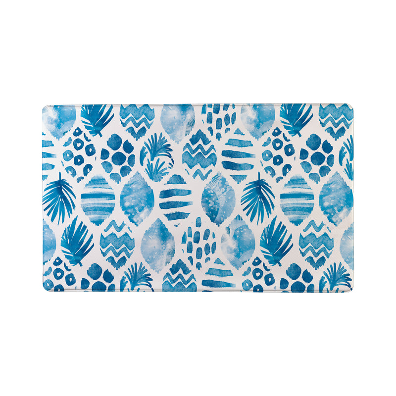 Blue Coastal Coral Sea Anti-Fatigue Mat, 30"x18"