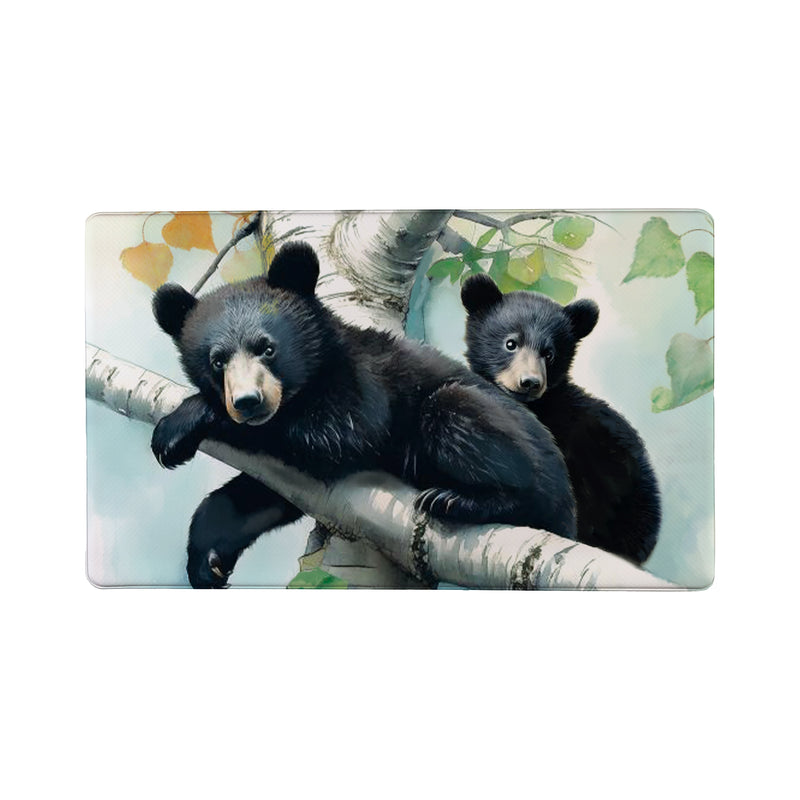 High Country Bear Family Anti-Fatigue Mat, Mama and Baby Bear, 30"x18"