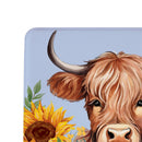 Harvest Blossom Highland Cow and Sunflowers Anti-Fatigue Mat, 40"x20"