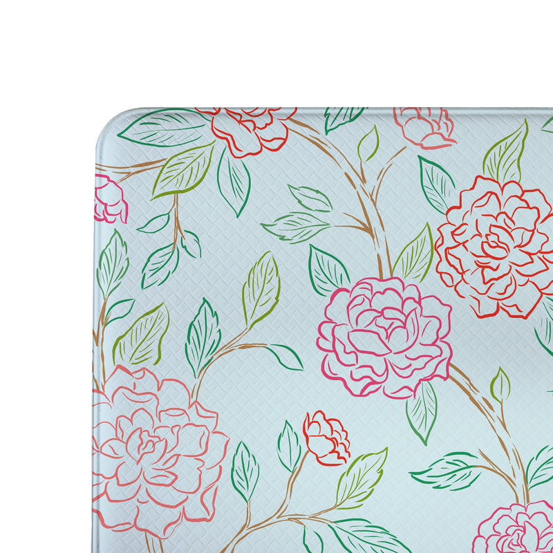 Peony Toile Anti-Fatigue Mat, 30"x18"