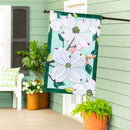 Dogwood Blossoms Applique House Flag