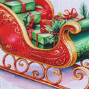 Merry Sleigh Applique Flag Garden