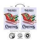 Merry Sleigh Applique Flag Garden