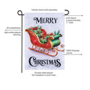 Merry Sleigh Applique Flag Garden