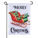 Merry Sleigh Applique Flag Garden
