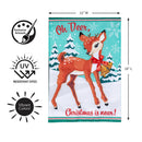 Oh Deer Applique Flag Garden