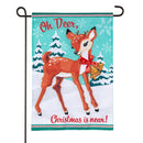Oh Deer Applique Flag Garden
