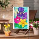 Spring Has Sprung Bloom Applique Flag Garden