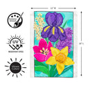 Spring Has Sprung Bloom Applique Flag Garden