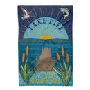 Lake Life No Salty Beaches Here! Applique Flag Garden