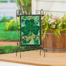 St Patrick's Day Shamrock Applique Garden Flag