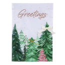 Shades of Emerald Forest Applique Flags Garden