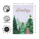 Shades of Emerald Forest Applique Flags Garden