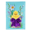 Easter Bow Basket Applique Garden Flag