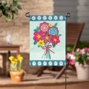 Homespun Bouquet Applique Flag Garden