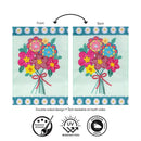 Homespun Bouquet Applique Flag Garden