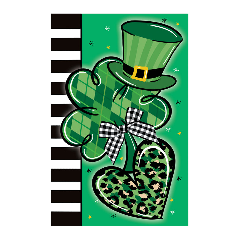 St. Patrick's Trio Applique Garden Flag
