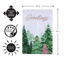 Shades of Emerald Forest Applique Flags House