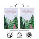 Shades of Emerald Forest Applique Flags House