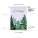 Shades of Emerald Forest Applique Flags House