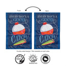 Every Day's A Good Catch Applique Flag Garden
