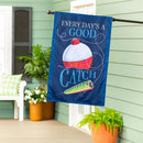 Every Day's A Good Catch Applique Flag House