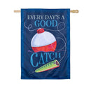 Every Day's A Good Catch Applique Flag House
