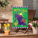 Mardi Gras Time Applique Flag Garden