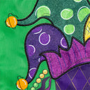Mardi Gras Time Applique Flag Garden