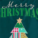 Quilted Christmas Tree Applique Flag House