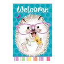Hailey The Happy Hedgehog Applique House Flag