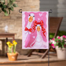 The Love Birds Applique Flag Garden