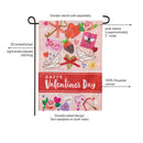 Valentine's Day Icons Applique Flag Garden