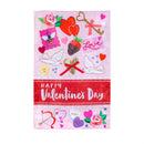 Valentine's Day Icons Applique Flag House
