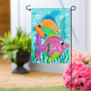 Funky Tropical Fish Applique Garden Flag