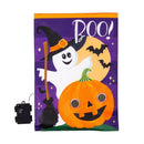 Winky Blinky Boo Jack & Ghost Applique Lighted Garden Flag Garden