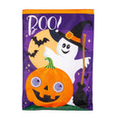 Winky Blinky Boo Jack & Ghost Applique Lighted Garden Flag Garden