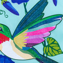 Hummingbird & Morning Glories Applique Flag House