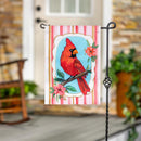 Cardinal BlossomsApplique Flag Garden