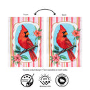 Cardinal BlossomsApplique Flag Garden