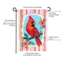 Cardinal BlossomsApplique Flag Garden
