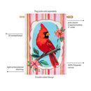 Cardinal BlossomsApplique Flag House