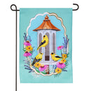 Goldfinch Feeder Applique Flag Garden