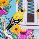 Goldfinch Feeder Applique Flag House