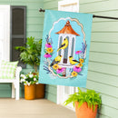 Goldfinch Feeder Applique Flag House