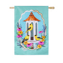 Goldfinch Feeder Applique Flag House