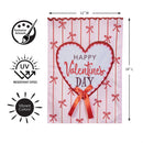 Happy Valentine's Day Bows Applique Flag Garden